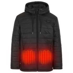 Helios - Paffuto Heated Coat (Color: Black- Male, size: Xl)