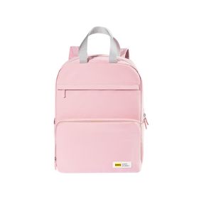 Simple and large-capacity travel backpack. (Color: pink)